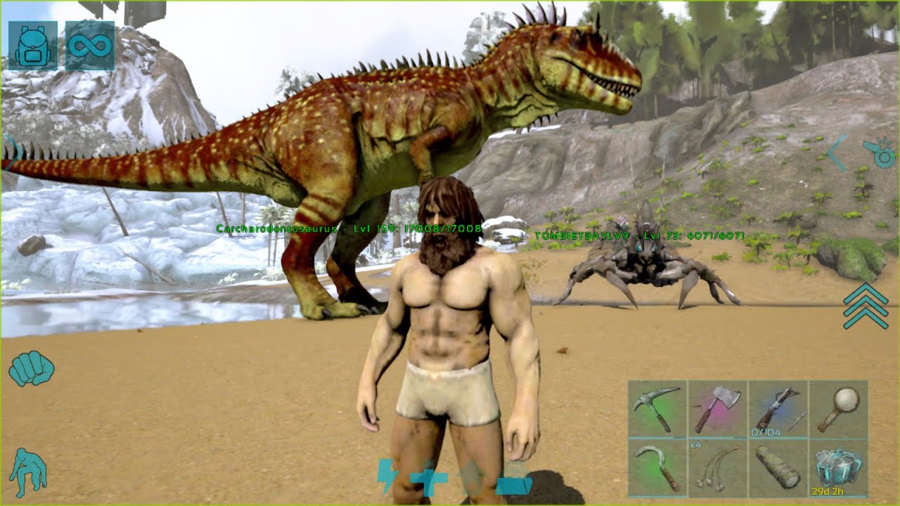 Phát Hiện Carcharodontosaurus Lv Cao – Cơ Hội Tame Hiếm Có!🔥/ ark ultimate survivor edition