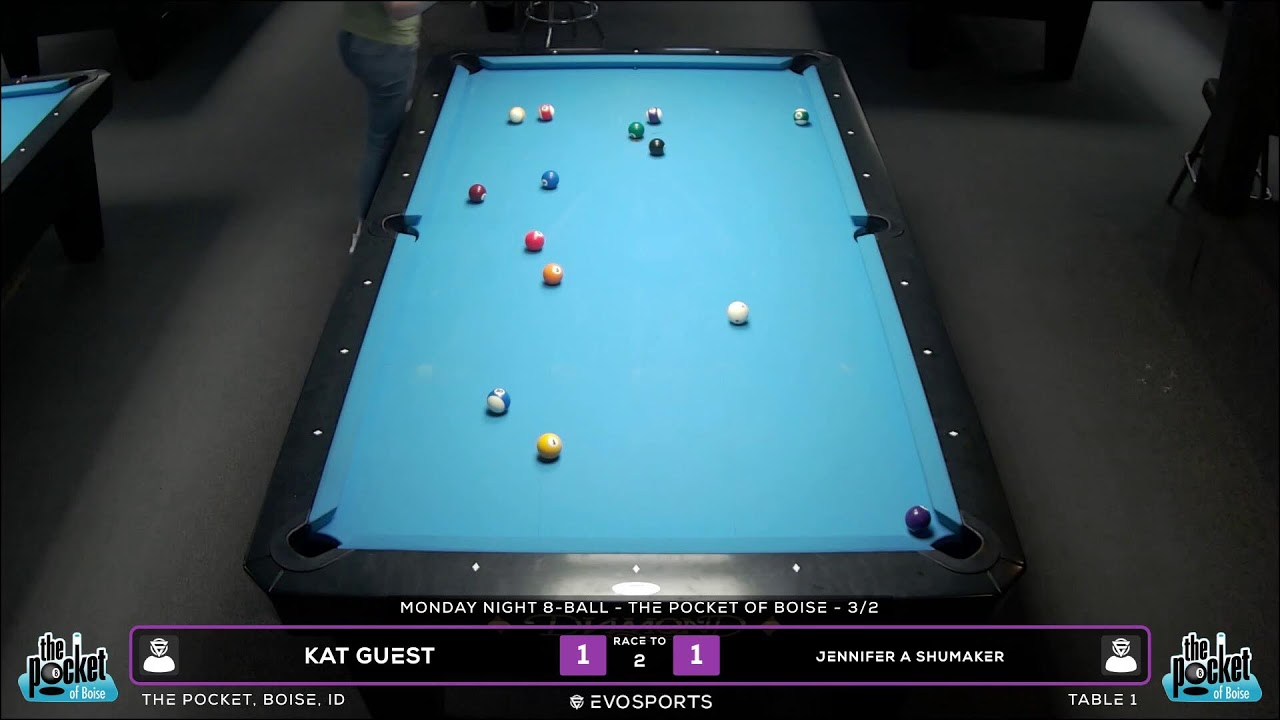 KAT GUEST vs JENNIFER A SHUMAKER - THE POCKET - TABLE 1 | EvoSports