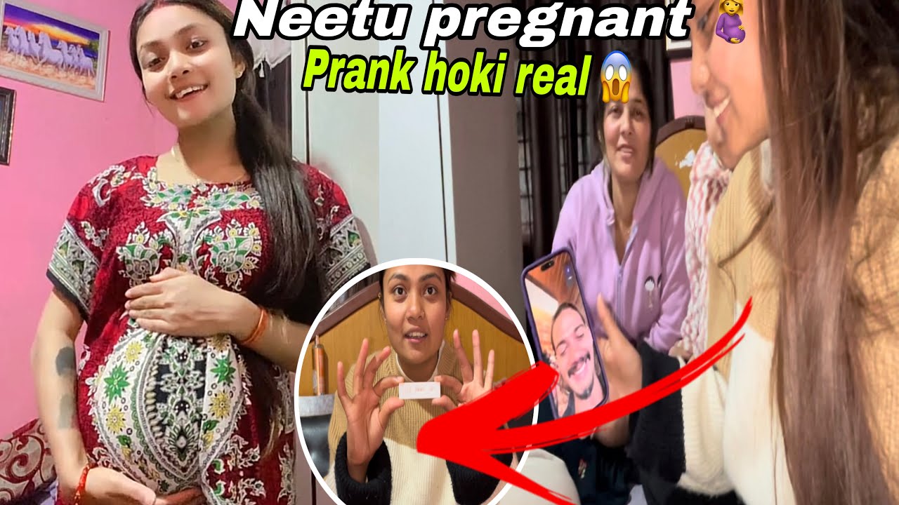 Neetu fari pregnant 🤰 santosh Ko reaction kasto aayota 😭!!sorry buda😥