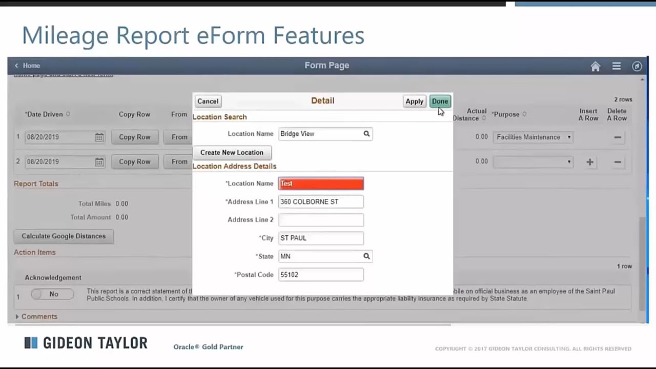 GT eForms&trade; Demo: Sample eForms for PeopleSoft Financial and Supply Chain Management