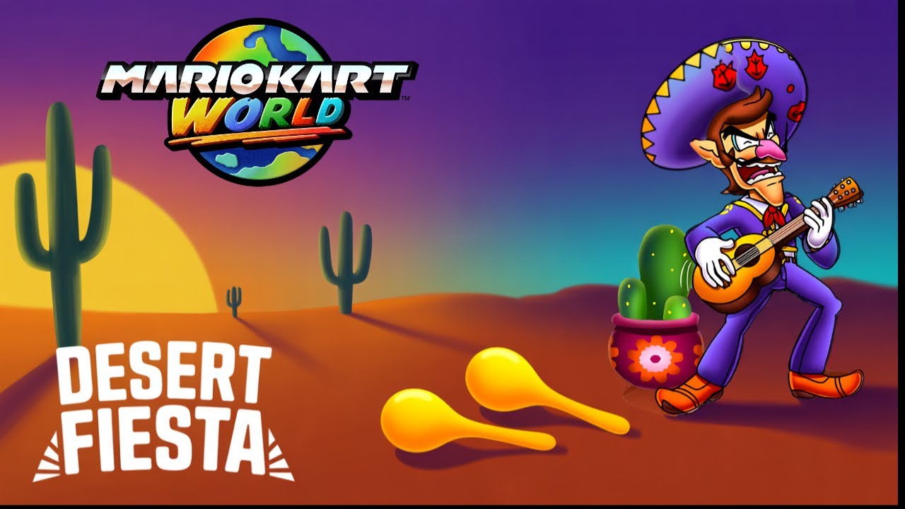 Mario Kart World Waluigi Gameplay
