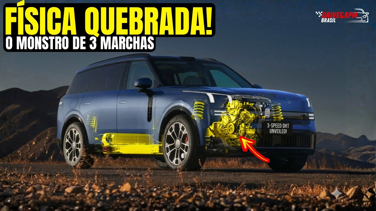FÍSICA QUEBRADA! Por que o Novo Híbrido Chinês da Geely tem 3 Marchas? [1.400 Nm]