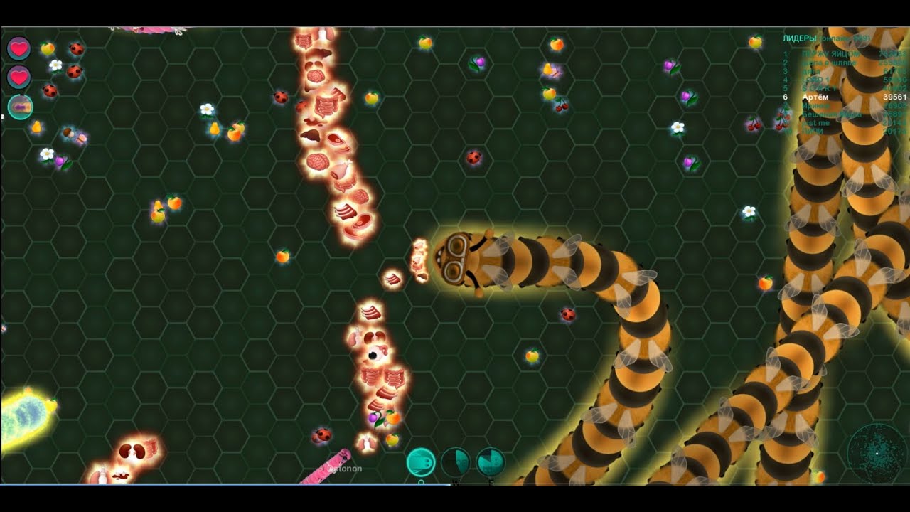 Wormax2.io  Пчелка рулит ) Wormax2.io Bee rules )
