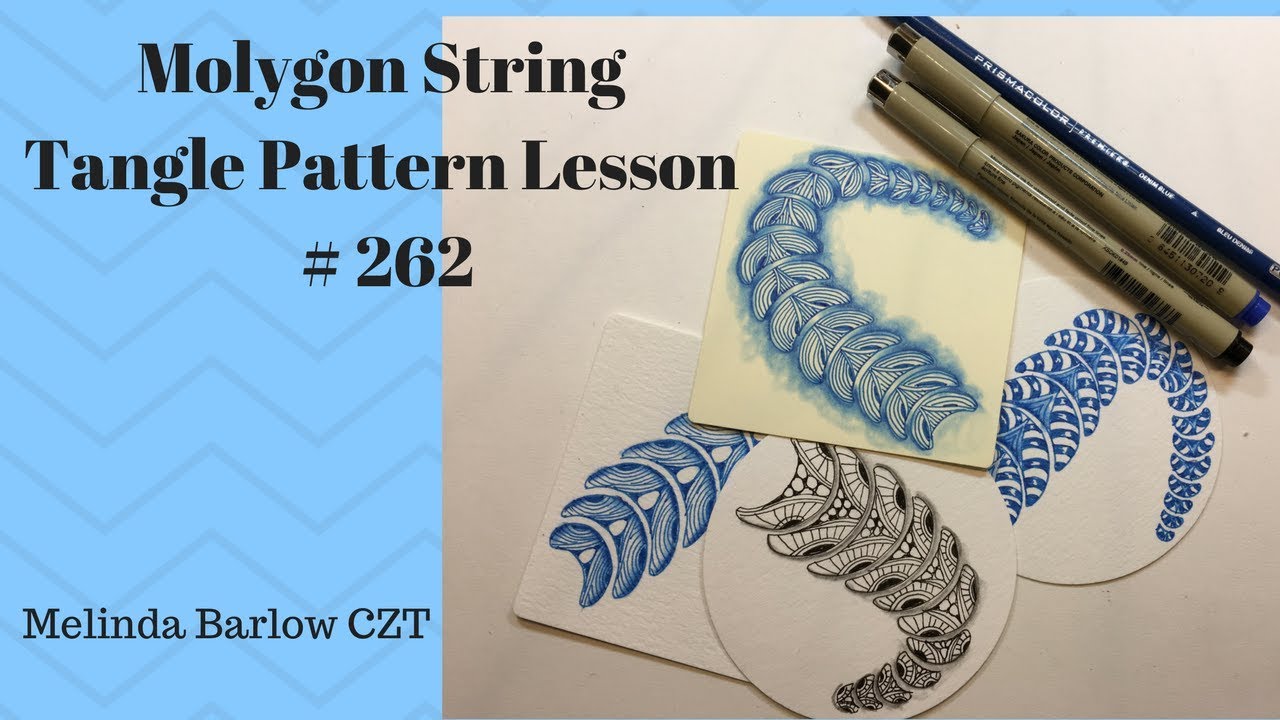 Molygon String Tangle Pattern Lesson #262