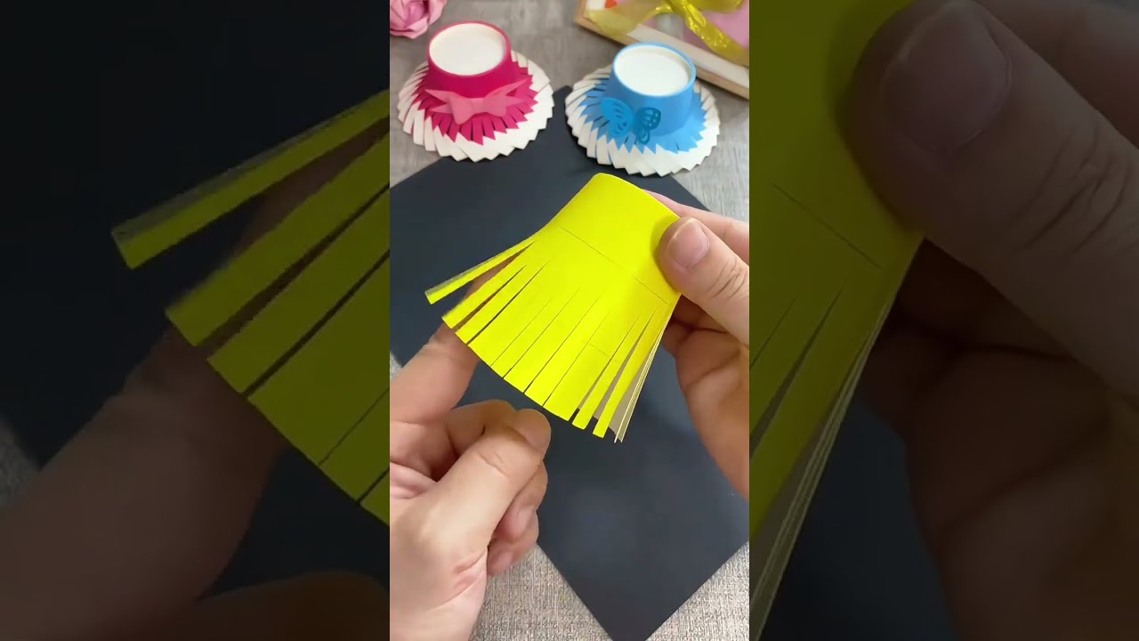 You can make simple and beautiful mini handmade hats with disposable paper cups. Come and do it