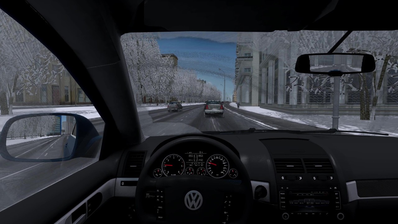 Volkswagen Touareg R50 2008 - Day Drive - Winter - City Car Driving