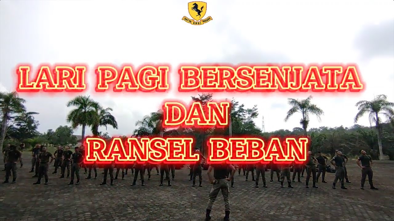 LARI BERSENJATA DAN RANSEL BEBAN BATALYON A PELOPOR SAT BRIMOB POLDA JAMBI