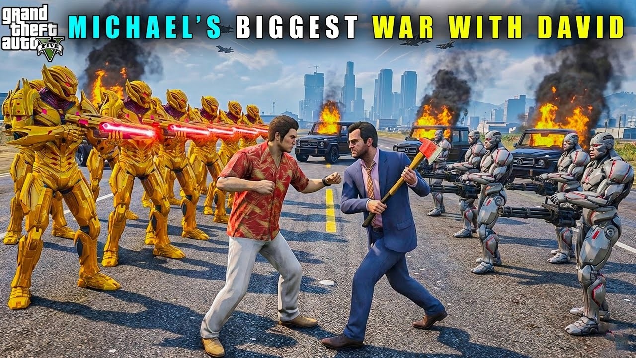GTA 5 : MICHAEL'S BIGGEST FIGHT WITH DAVID | GTA V GAMEPLAY #160