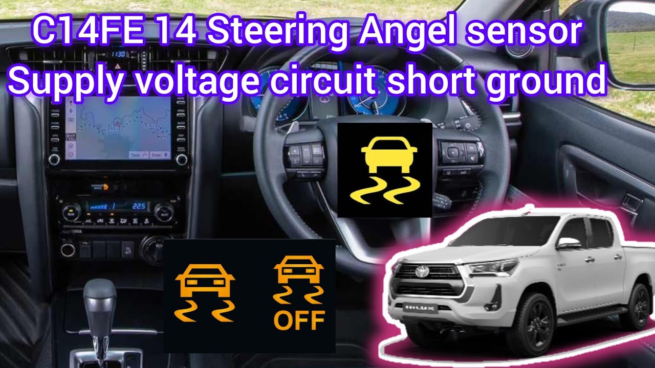 C14FE14 Steering Angel sensor supply voltage circuit short to ground open #c14fe14 #c14fe #toyota 