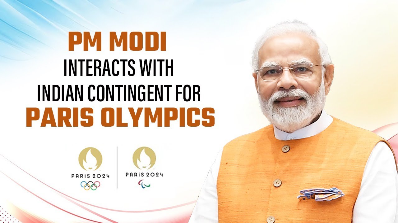 PM Shri Narendra Modi interacts with Indian contingent for Paris Olympics 2024