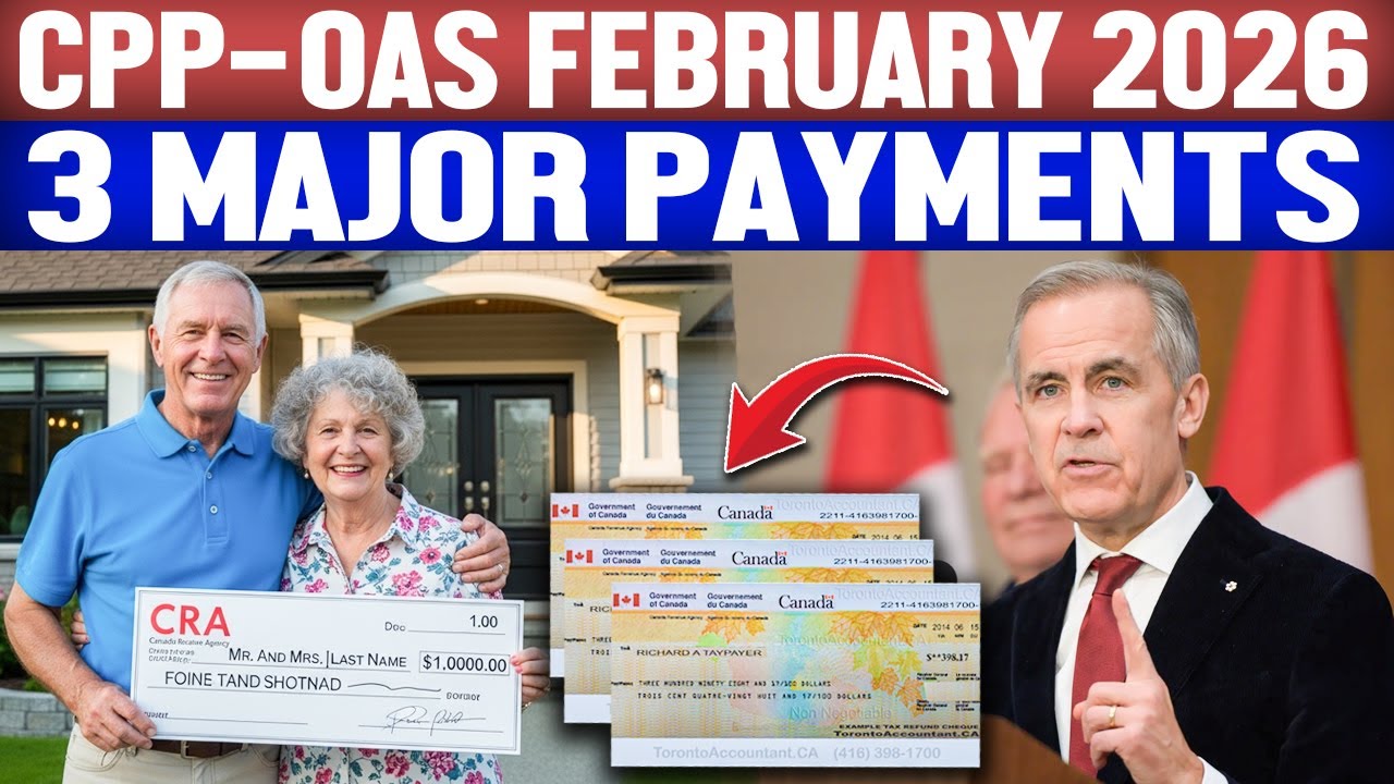 CPP & OAS 3 Major Payments Arriving in February 2026
