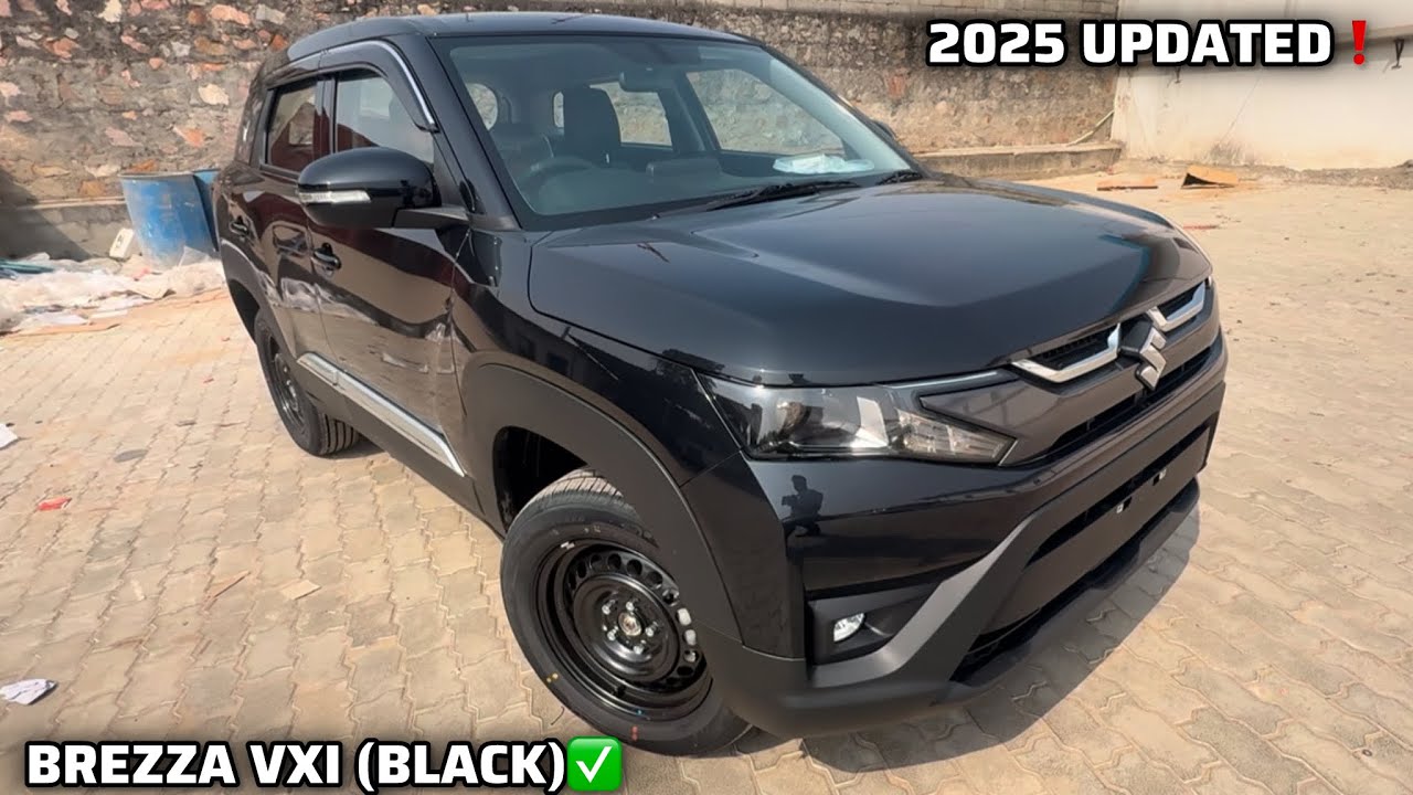 2025 BREZZA VXI BLACK ✅ - BLACK COLOUR के लिए कोन लेगा TOP, MOST VFM VXI IN BLACK 👌🏻