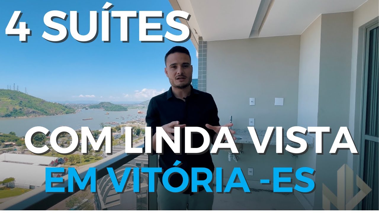 4 Quartos com uma das vistas mais LINDAS da Grande Vitória - ES