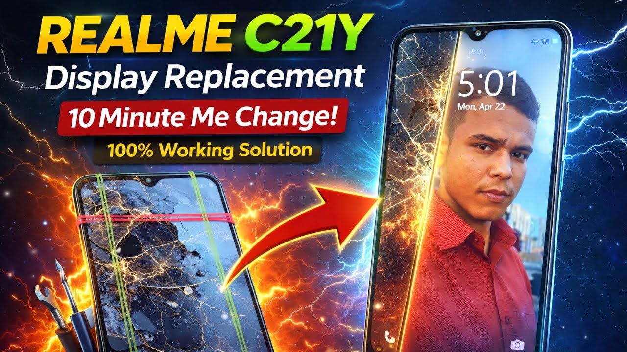 Realme C21Y Display Replacement | Step By Step Full Guide | Touch & LCD Change