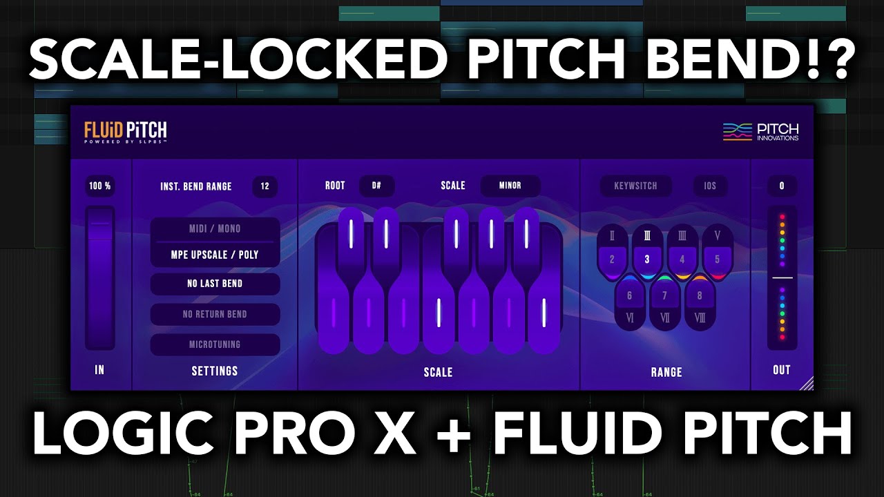 Logic Pro X + FLUID PITCH = фиксированная высота тона (монофоническая и полифоническая!)