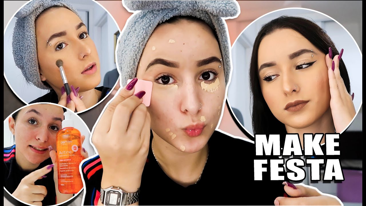 COMO FAÇO A MINHA MAKE DE FESTA | ARRUME-SE COMIGO