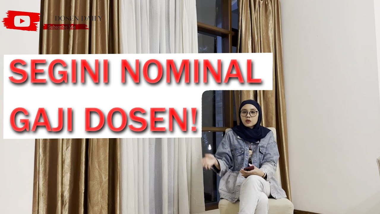 YUK INTIP BESARAN GAJI DOSEN YANG SEBENARNYA!
