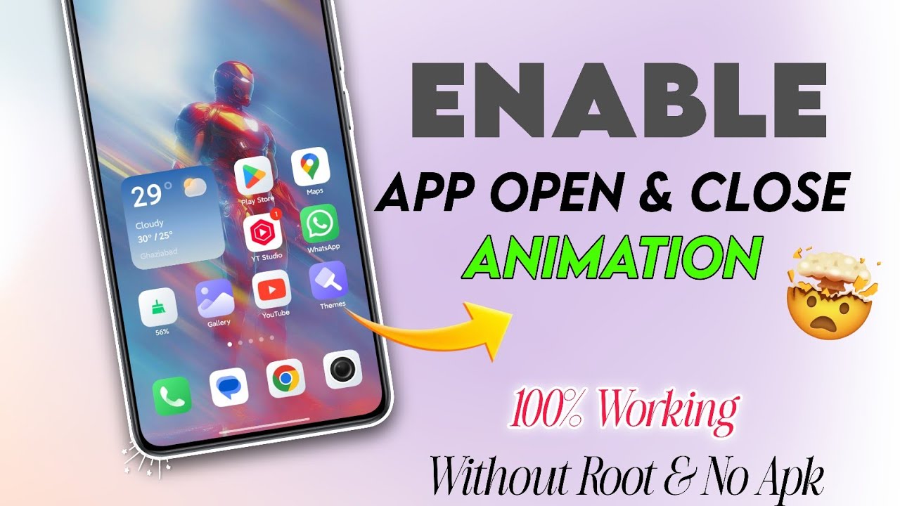 Enable App Open & Close ANIMATION in Any Xaiomi & Redmi Phone | Without Root 100% Working 2025 🤯