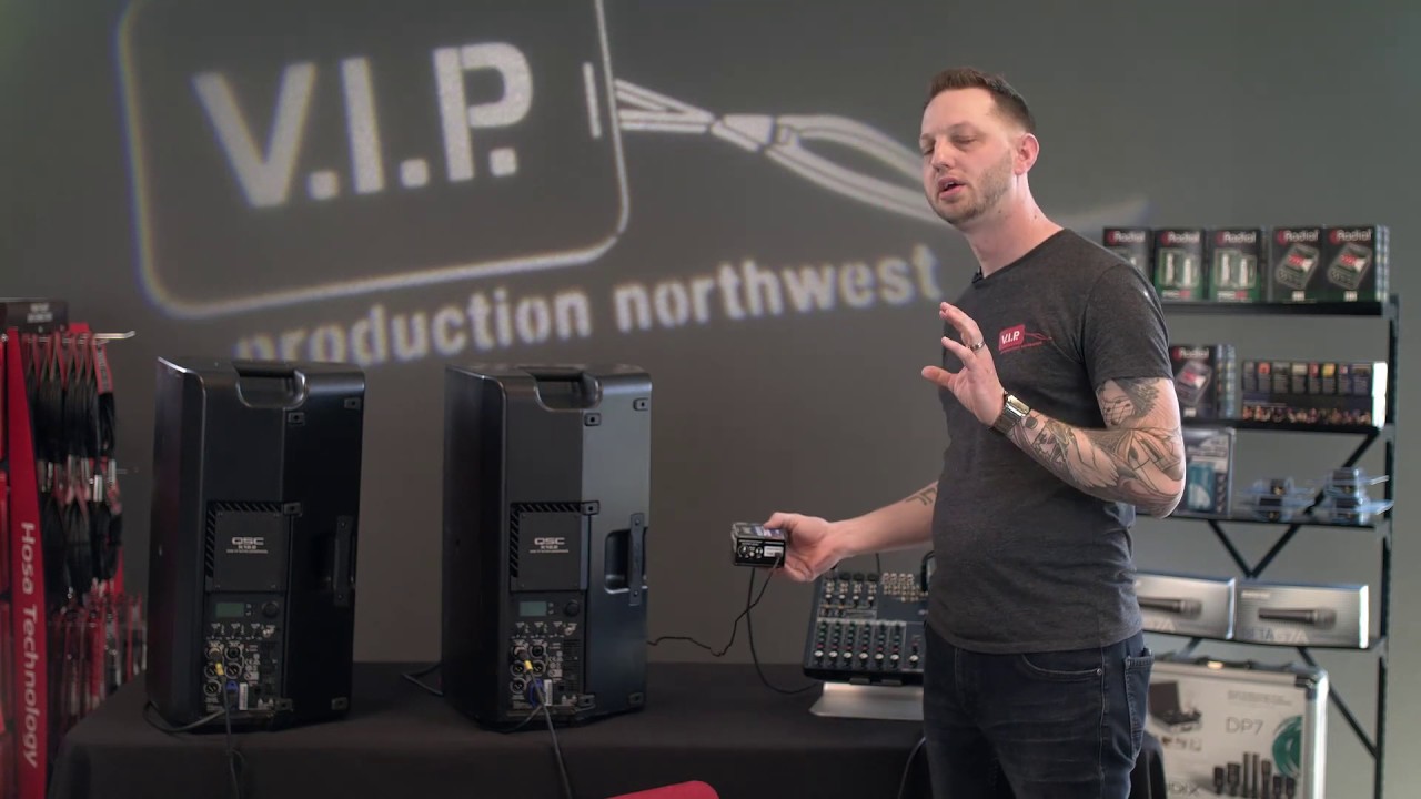 Connecting the QSC Powered PA System Together