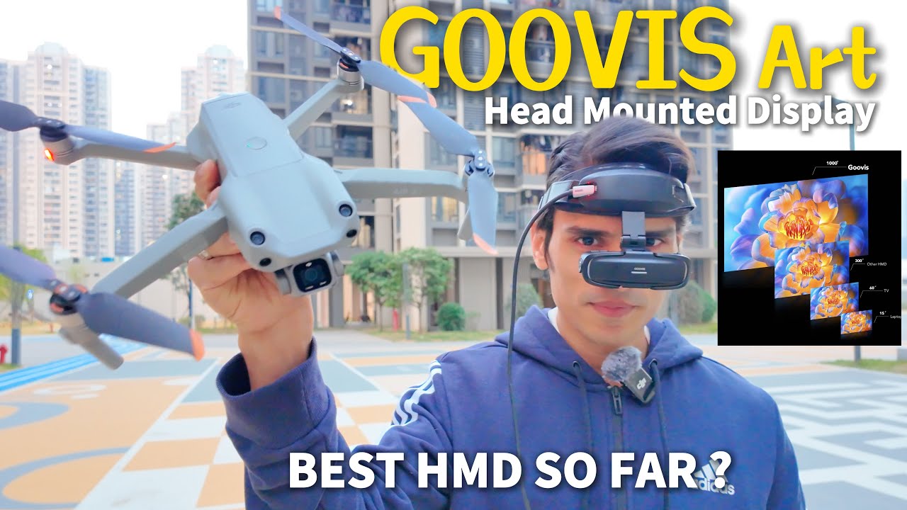 Easy & Light Weight Head Mounted Display GOOVIS Art Review⚡Drone, Android, iOS, PC, Mac | 3D Cinema