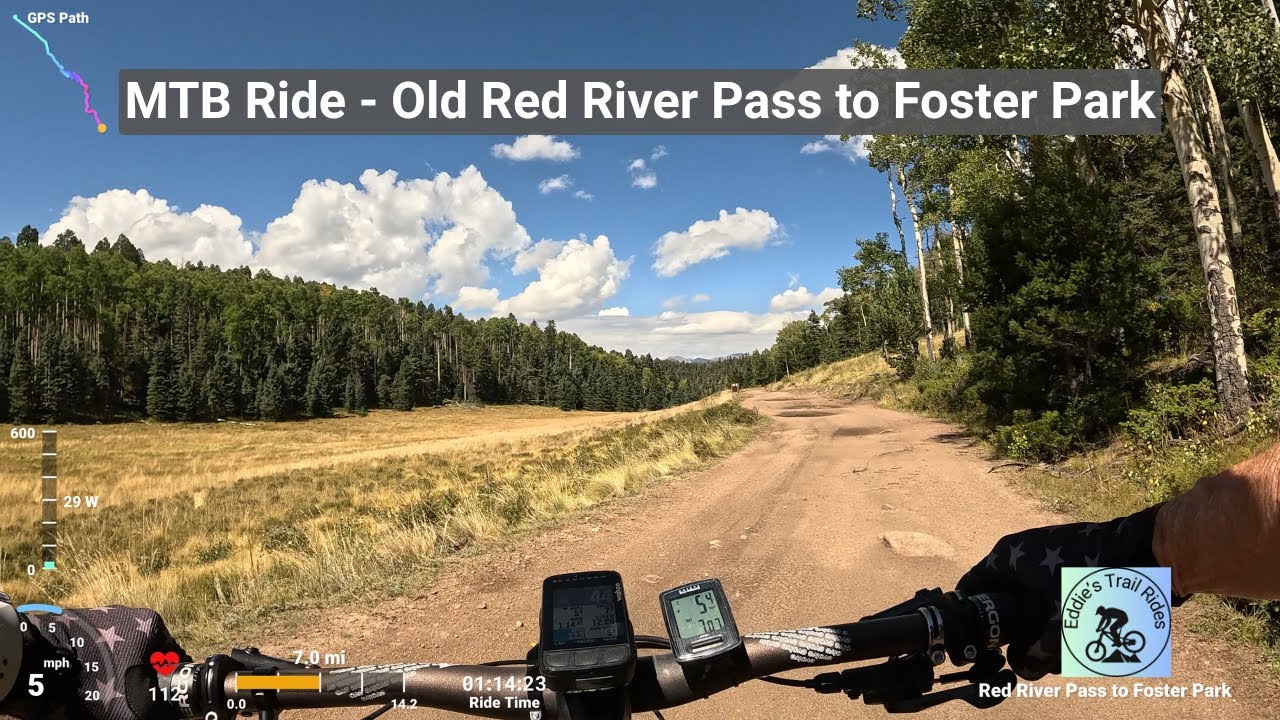 Mountain Bike Ride - Old Red River Pass to Foster Park