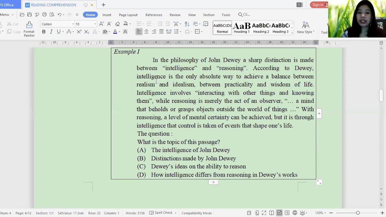 PREVIEWING AND READING FOR MAIN IDEA