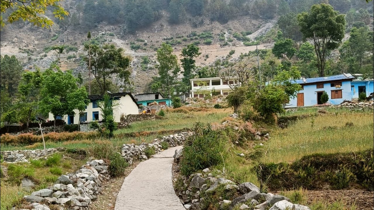 beautiful village life in nepal darchula hikila village