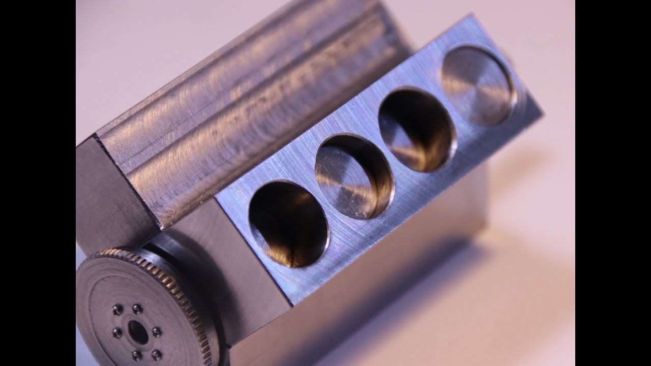 V8 engine model building. Part-2 Machining the pistons, main bearing caps, the flywheel and assembly