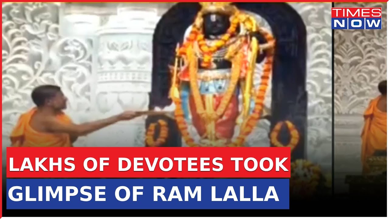 Lakhs Of Devotees Came To See Ram Lalla, Rush In Ayodhya After Consecration Ceremony | Latest News