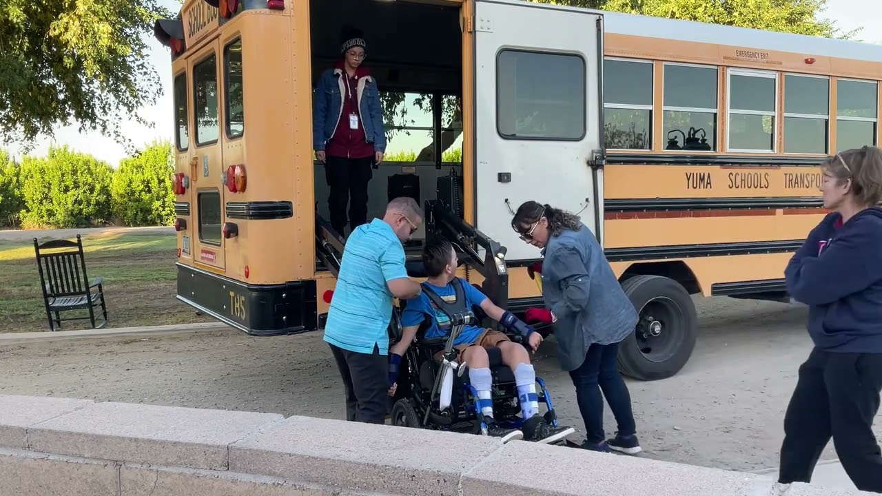 Carter’s “I’m not so sure about this old bus!” kind of bus ride!
