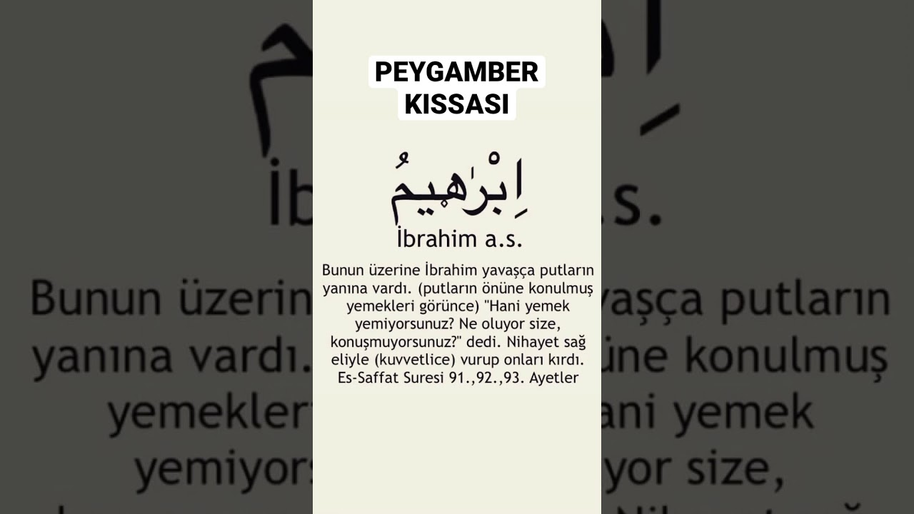 İBRAHİM ALEYHİSSELAM