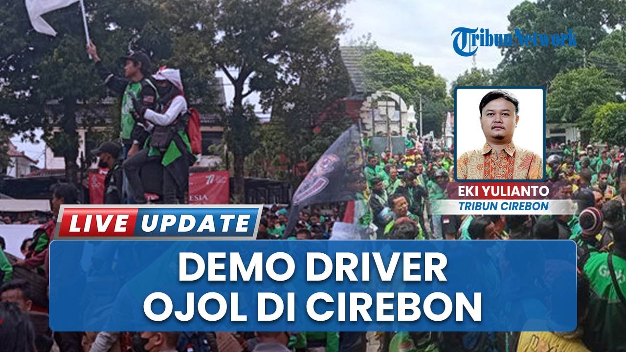 Pemerintah Tak Kunjung Muncul, Ribuan Driver Ojol Demo Besar di Cirebon, Tuntut Kesejahteraan!