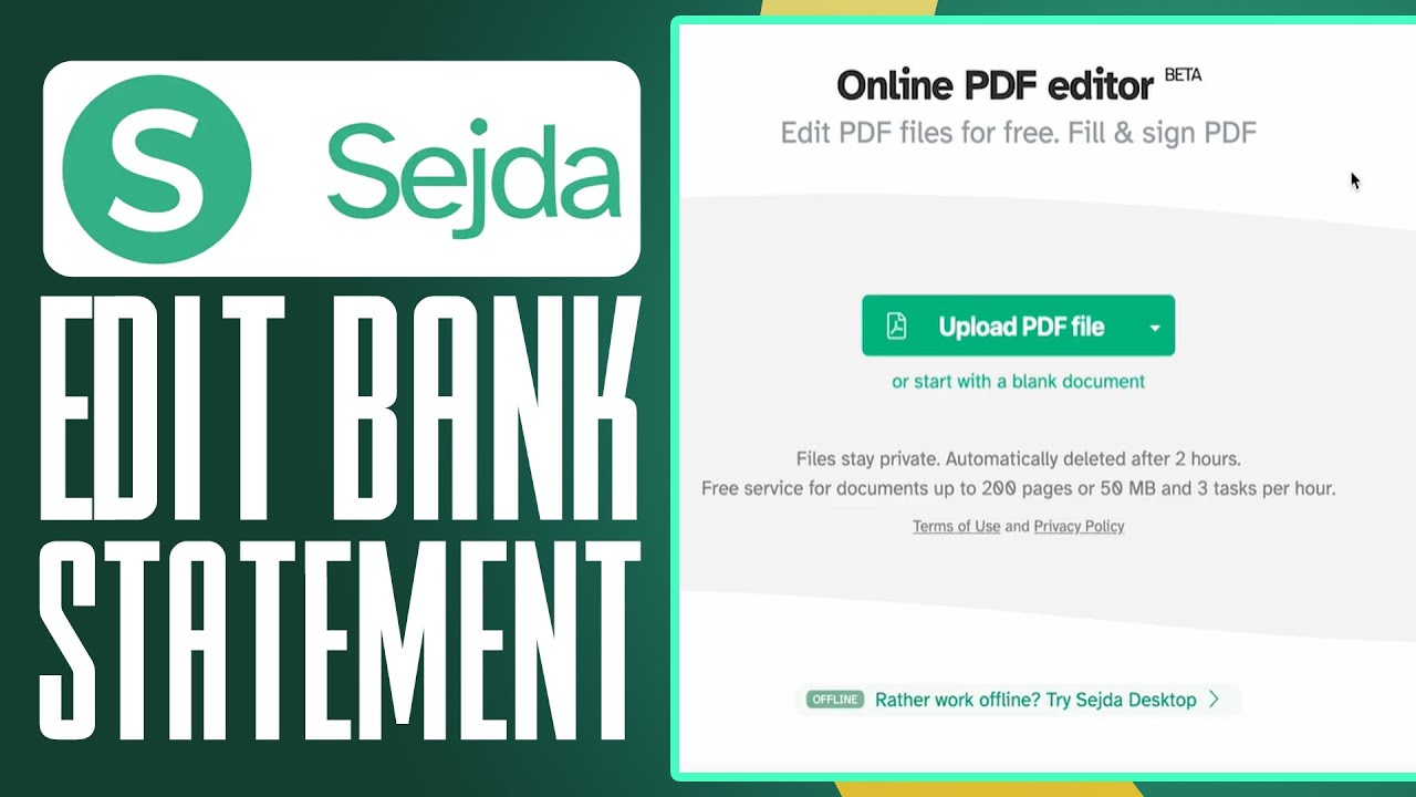 How To Edit Bank Statement PDF (2025) Simple Tutorial