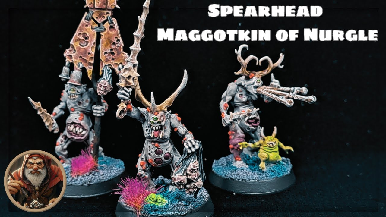 Première Unité de ma Spearhead Maggotkin of Nurgle, méthode Slap Chop!