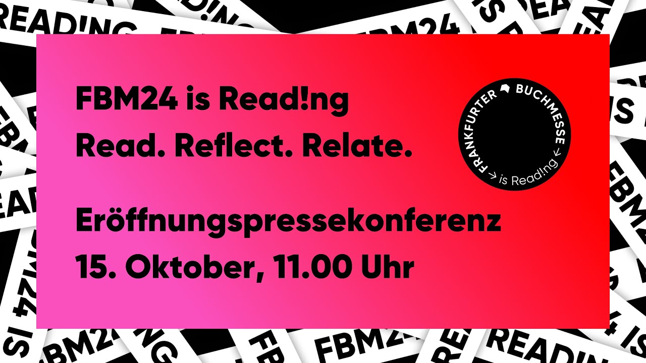 Eröffnungspressekonferenz zur Frankfurter Buchmesse 2024
