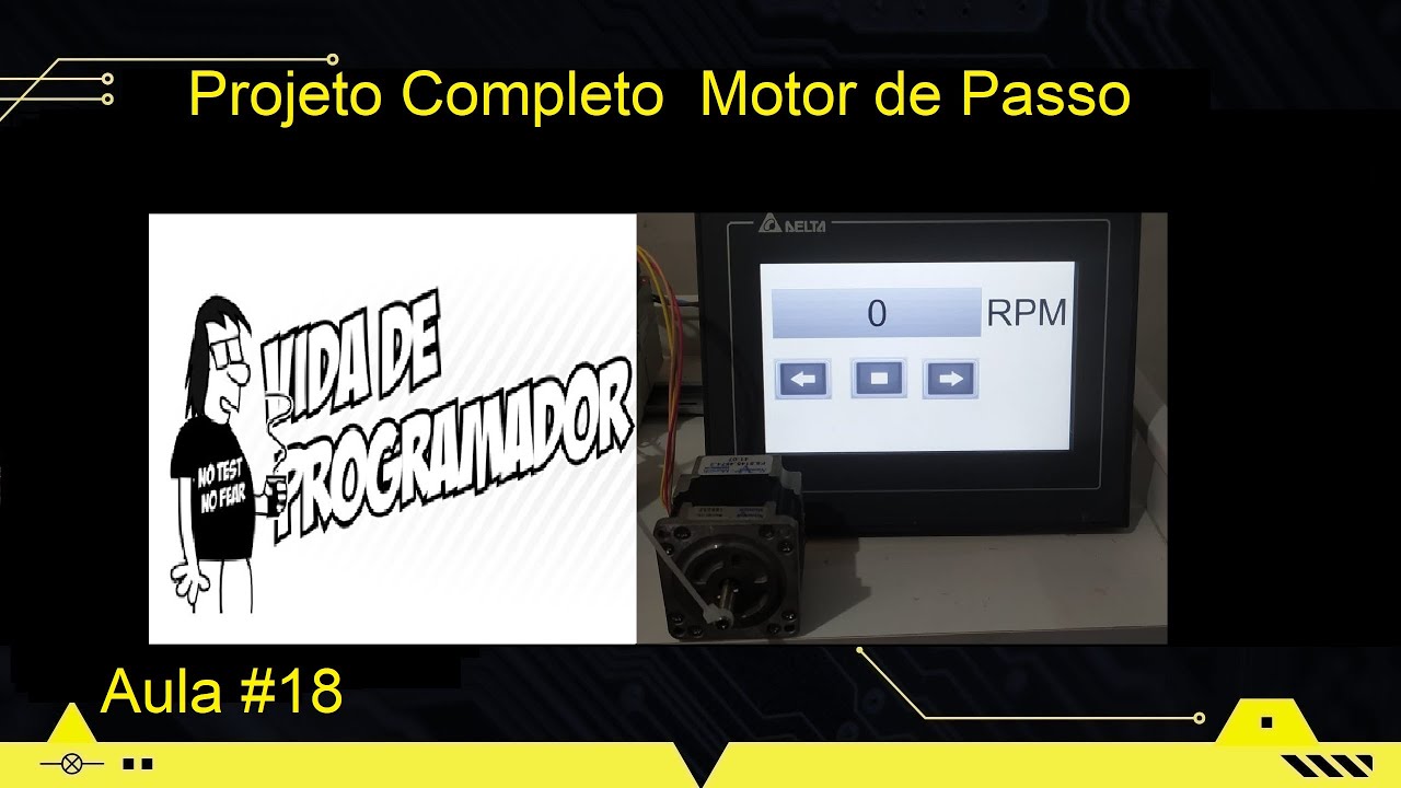 CLP Delta - Bloco de fun&ccedil;&atilde;o SCLP e DPLSV -  Projeto Completo Controle de Motor de Passo