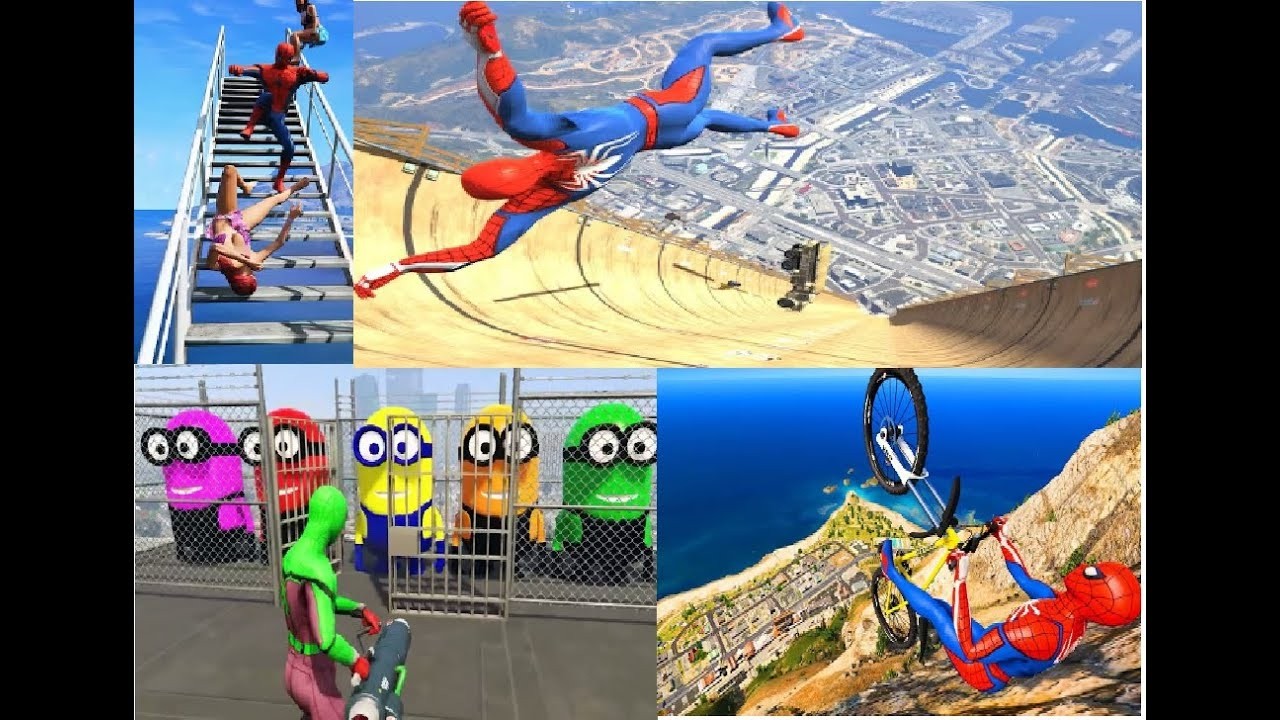 spiderman #ironman تحدي الخارقون #batman #superman #gta5