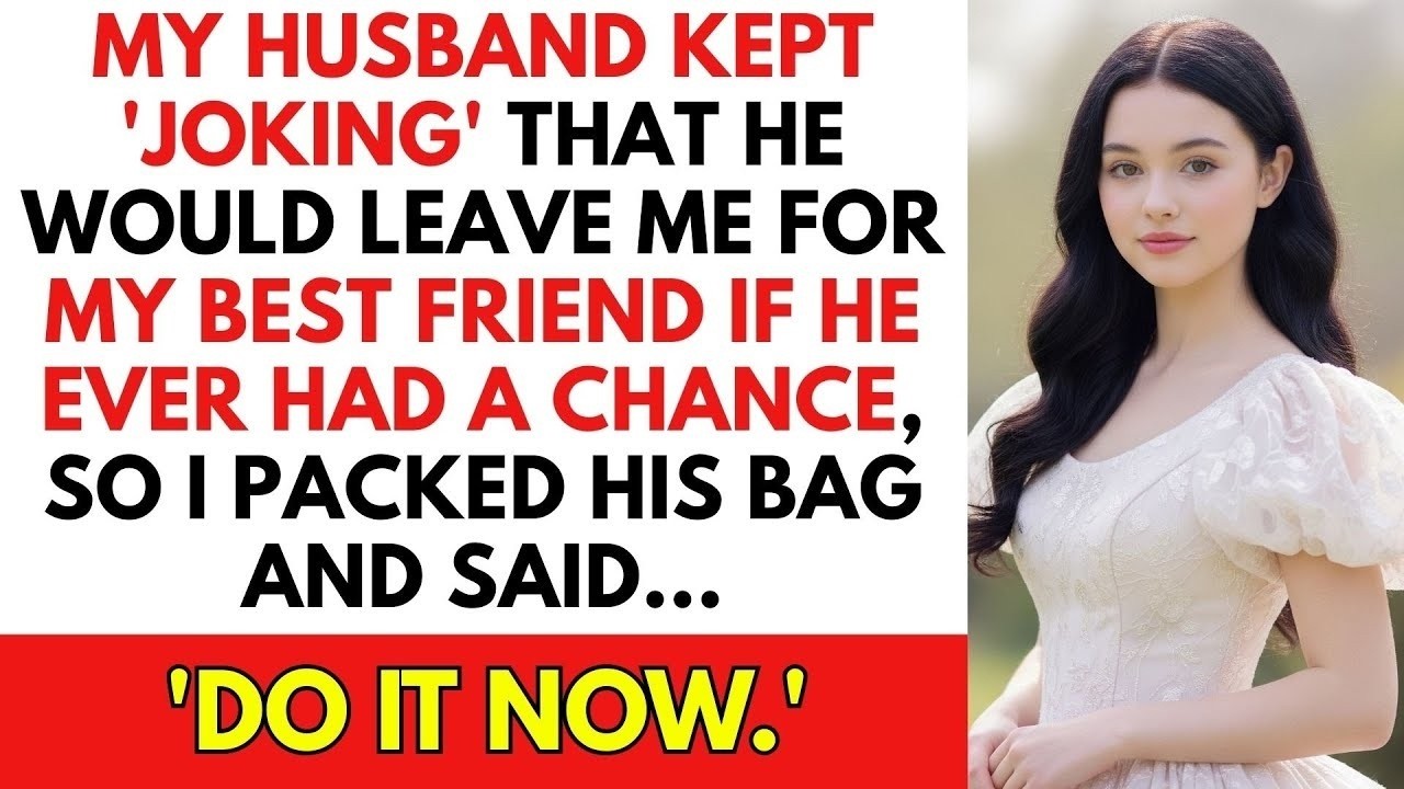 My Husband Joked He’d Leave Me for My Best Friend — So I Packed His Bags.