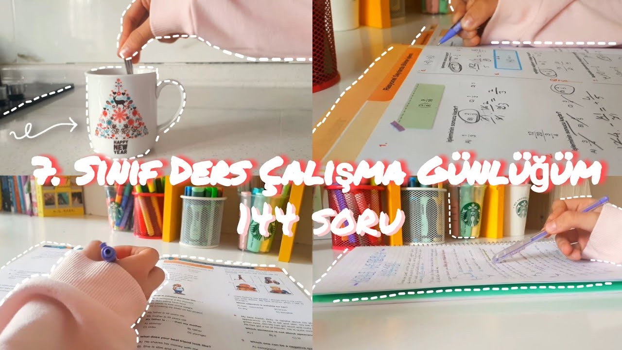 7. Sınıf Ders Çalışma Günlüğüm #7🌸/ bir pazar günü🙃 / İşler Kitapevi🦋