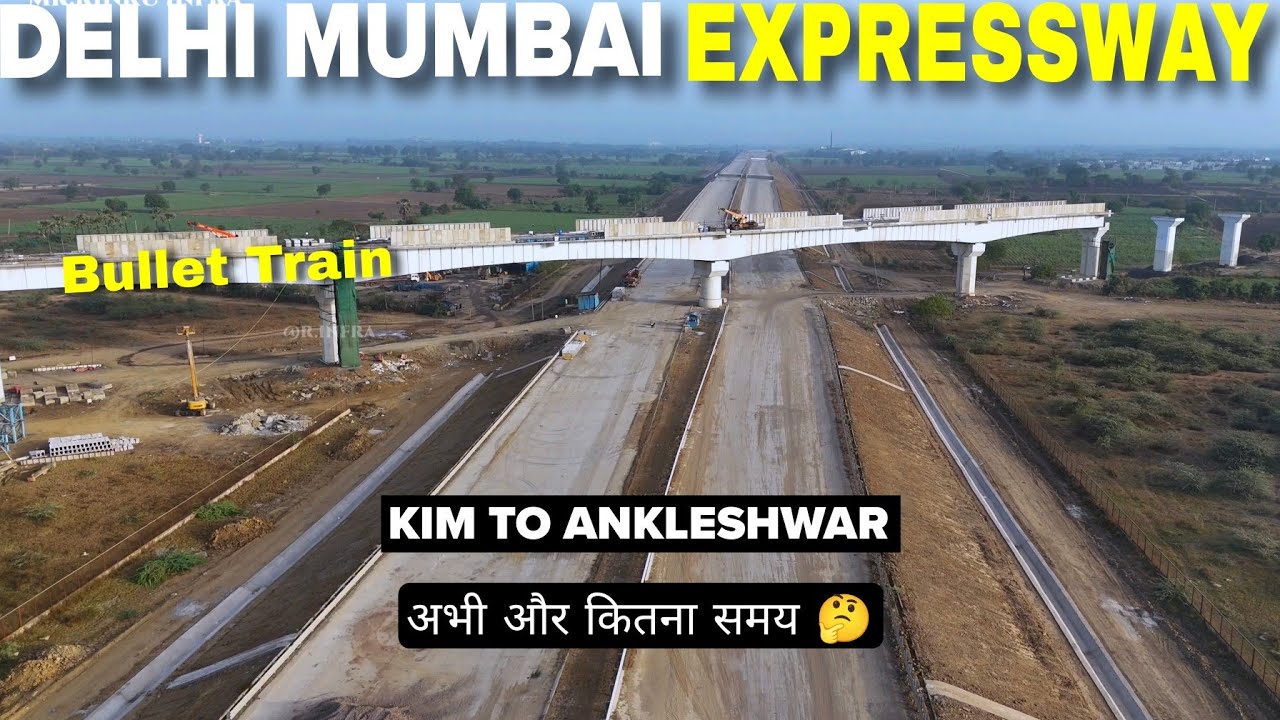 Delhi Mumbai Expressway Kim To Ankleshwar Update April 2025 | Package 5 #rinkuinfra