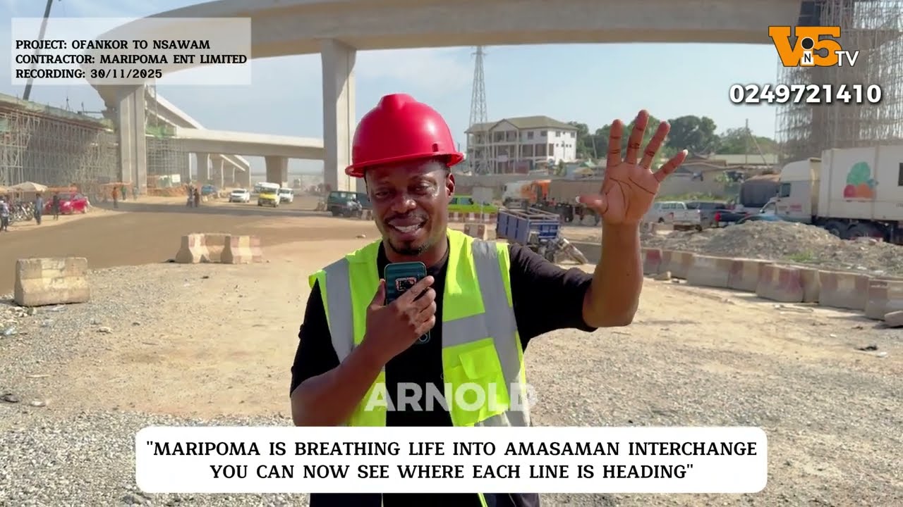 Amasaman interchange is gradually taking shape and becoming a full grown baby. Thanks to Maripoma