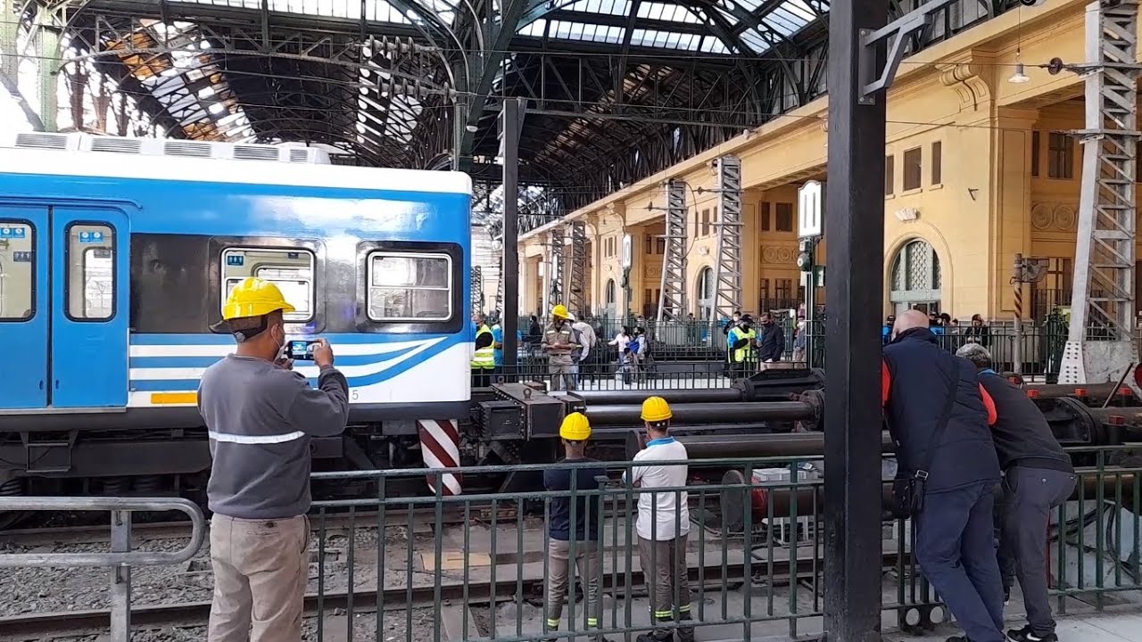 Prueba de paragolpes hidráulicos en Plaza Constitución - Diciembre de 2025 #trenesargentinos