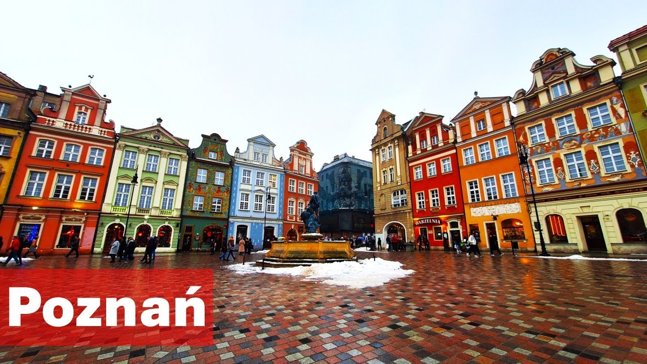 Poznań, Poland / 4k walking tour / Old Market / Ostrów Tumski, Cathedral / Śródka Murals