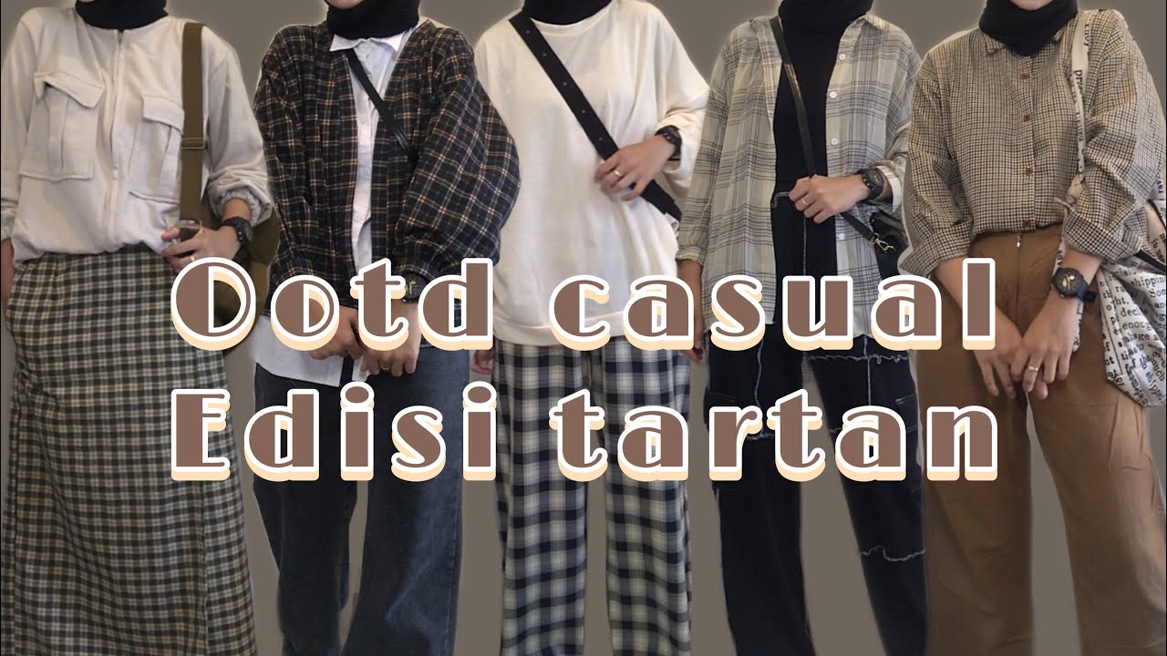 MULAI 60ribuan!!😍 SHOPE HAUL TARTAN VEST,OUTER,SKIRT,PANTS,KEMEJA, OOTD TARTAN CASUAL