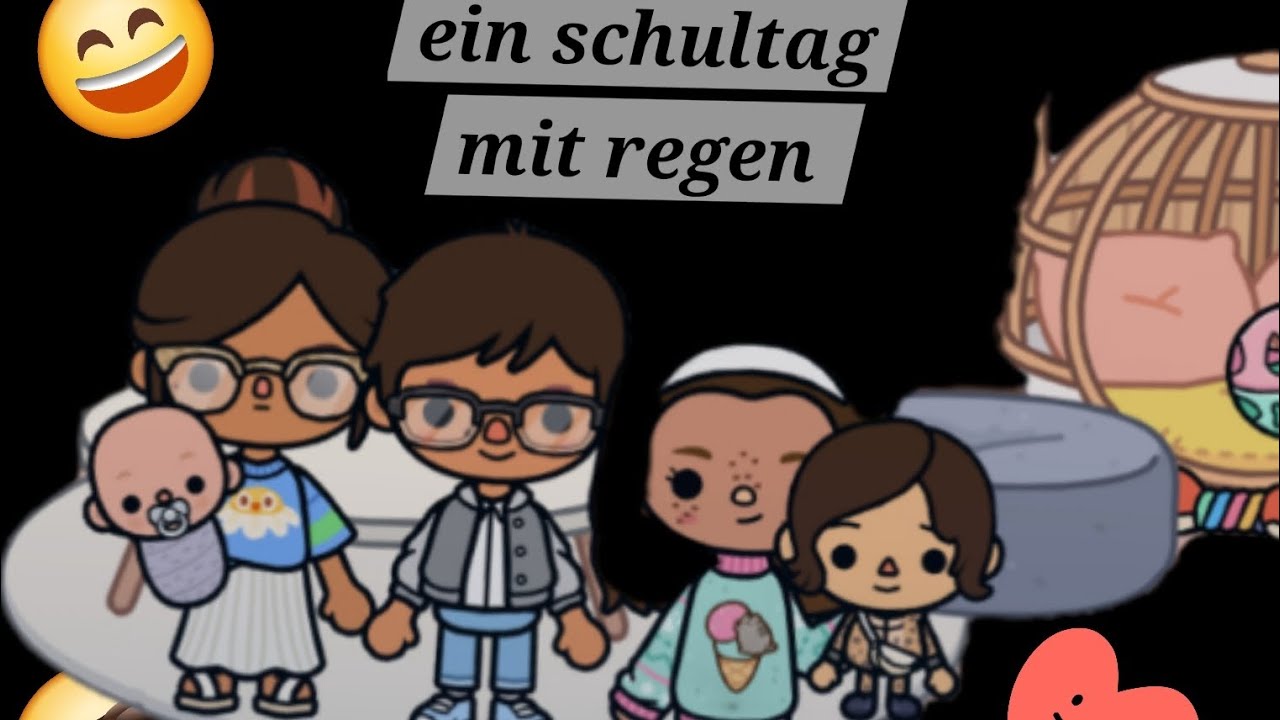 TocaBoca☔️🌧 Ein Schultag 🏢mit Regen😨