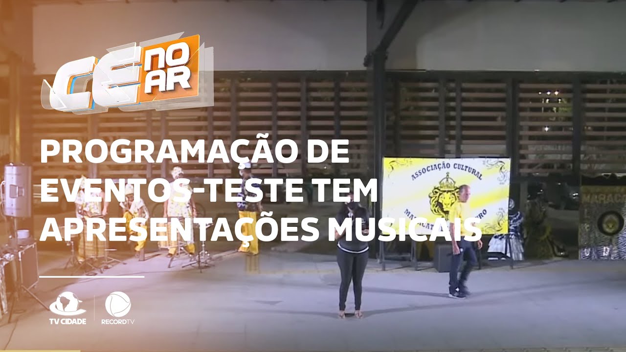 Programa&ccedil;&atilde;o de eventos-teste tem apresenta&ccedil;&otilde;es musicais