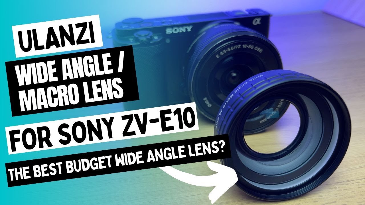 You NEED this Lens with your Kit Lens - Ulanzi WL-3 Wide Angle Lens for Sony ZV E10