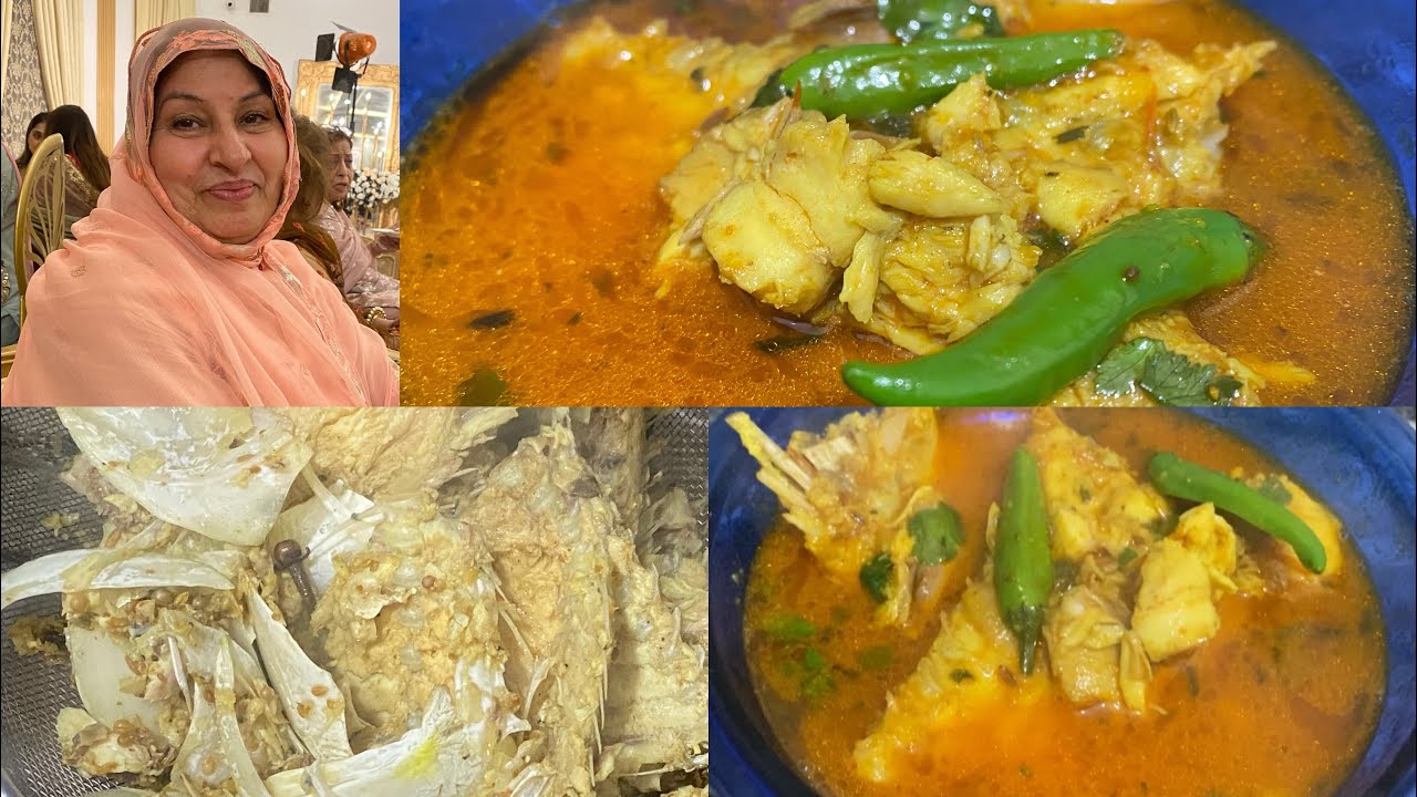 Special fish head gravy (machli ky siray)