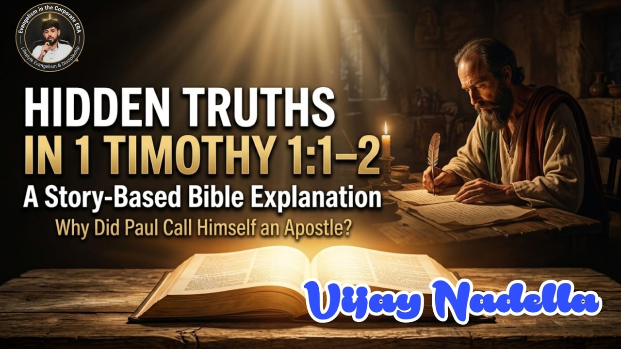1 Timothy 1:1–2 Narrative Bible Explanation | Hidden Theology in Paul’s Greeting | Vijay Nadella