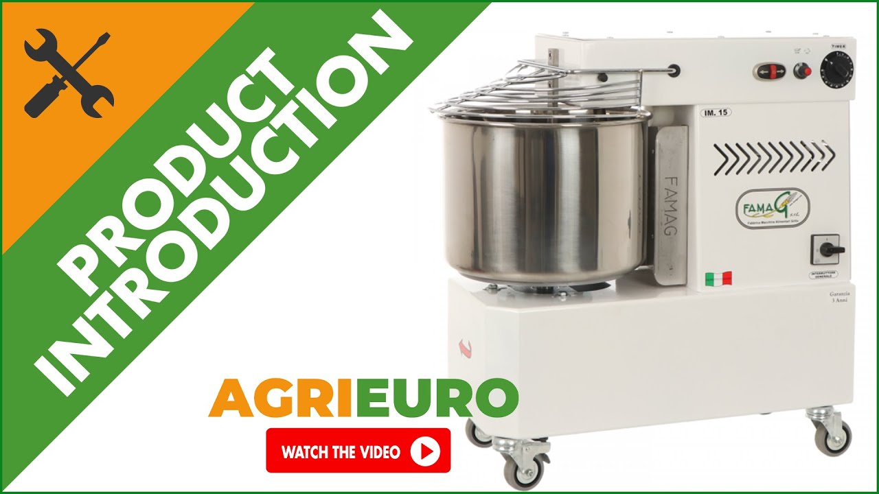 Famag Grilletta IM15 S Spiral Mixer 10 Speeds - High hydration - 15 Kg 19 L - Product Overview
